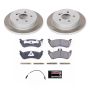 PowerStop SC866 Semi-Coated Rotor and Low-Dust Ceramic Brake Pad Kit