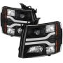 SPYDER 5083609 Projector Headlights - Version 3 - LED DRL - Black