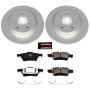 PowerStop CRK5309 Genuine Geomet Coated Rotor and Carbon-Fiber Ceramic Brake Pad Kit