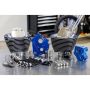 S&S Cycle 310-1227 2017+ M8 129in Power Pack w/ Black Pushrod Tubes & Gear Drive Cam - Black w/ Highlight