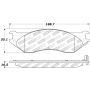 Stoptech 309.07020 Sport Brake Pads w/Shims and Hardware - Rear