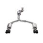 AWE Tuning 3015-43078 Audi C7 A7 3.0T Touring Edition Exhaust - Quad Outlet Diamond Black Tips