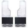 Putco 78160 10-18 Ram HD Dually - (Fits Front) - Set of 2 Mud Skins - Brushed SS w/ Hex Shield