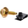 ALLSTAR PERFORMANCE ALL18559 Body Bolt Kit w/ Clips 10pk Gold