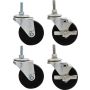 ALLSTAR PERFORMANCE ALL10163 Wheel Kit 3in Standard Duty Locking