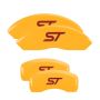 MGP 10231SST1YL 4 Caliper Covers Engraved Front & Rear No bolts/ST Yellow finish black ch