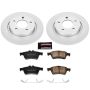 PowerStop CRK129 Genuine Geomet Coated Rotor and Low-Dust Ceramic Brake Pad Kit