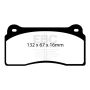 EBC Brakes DP31110C Redstuff Ceramic Low Dust Brake Pads
