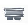 Putco 9751305BP 10-18 RAM 2500/3500 Crew Cab 8ft- 5.5in w/o Factory Flares 12pcs Black Platinum Rocker Panels