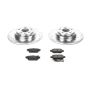 PowerStop K5854 Z23 Daily Driver Carbon-Fiber Ceramic Brake Pad and Drilled & Slotted Rotor Kit