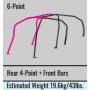 Cusco 566 261 B Roll Cage 6 points Dash Escape Chromoly 5 Passengers CZ4A Evo 10 (S/O / No Cancel)