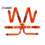 Cusco 00B CRH N6RD Universal 6 Point 3in Shoulder 3in Lap w/ Eyebolts (7/16-20UNF Thread) FIA Racing Harness- Red