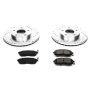 PowerStop K3137 Z23 Daily Driver Carbon-Fiber Ceramic Brake Pad and Drilled & Slotted Rotor Kit