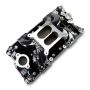 Edelbrock 7501-BP Chevy Small Block Performer RPM AIR-Gap Intake Manifold Black Plasma Finish
