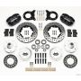 Wilwood 140-13343-D Dynapro Dust-Boot Front Kit 11.00in Drilled 1965-1969 Mustang Disc & Drum Spindle