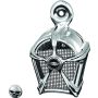 Kuryakyn 7296 Mach 2 Horn Cover Chrome With Black Mesh