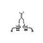 CORSA Performance 14773 Corsa 16-18 Chevy Camaro SS 6.2L Xtreme 2.75in Cat-Back Dual Rear Exit w/ Single 4.5in Polis