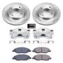 PowerStop KCOE5862 OE Stock Replacement Low-Dust Ceramic Brake Pad, Rotor and Caliper Kit