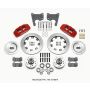 Wilwood 140-15198-R Dynapro 6 Front Hub Kit 12.19in Red 65-72 CDP C Body -Drum