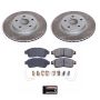 PowerStop SC3163 Semi-Coated Rotor and Low-Dust Ceramic Brake Pad Kit
