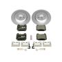 PowerStop ESK5261 Genuine Geomet Coated Rotors, ECE-R90 Brake Pads + Hardware Kit