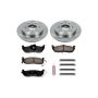 PowerStop KOE2445 OE Stock Replacement Low-Dust Ceramic Brake Pad and Rotor Kit