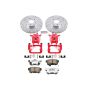 PowerStop KC2308-26 Z26 Street Performance Ceramic Brake Pad, Drilled Slotted Rotor, and Caliper Kit