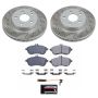 PowerStop SC7766 Semi-Coated Rotor and Low-Dust Ceramic Brake Pad Kit