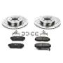 PowerStop K688 Z23 Daily Driver Carbon-Fiber Ceramic Brake Pad and Drilled & Slotted Rotor Kit