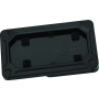 Kuryakyn 3142 Nova Side Mount License Plate Frame Gloss Black
