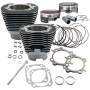 S&S Cycle 910-0324 07-16 BT 124in Low Compression 4-1/8in Big Bore Kit - Wrinkle Black