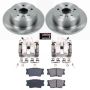 PowerStop KCOE6520 OE Stock Replacement Low-Dust Ceramic Brake Pad, Rotor and Caliper Kit