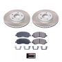 PowerStop SC094 Semi-Coated Rotor and Low-Dust Ceramic Brake Pad Kit