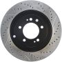 Stoptech 127.46075L Slotted & Drilled Sport Brake Rotor