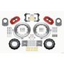 Wilwood 140-13329-R Narrow Superlite 4R Front Hat Kit 14.00in Red 66-75 Ford Bronco Dana 30/44 w/Lines