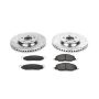 PowerStop K5407 Z23 Daily Driver Carbon-Fiber Ceramic Brake Pad and Drilled & Slotted Rotor Kit