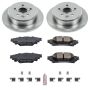 PowerStop KOE6930 OE Stock Replacement Low-Dust Ceramic Brake Pad and Rotor Kit