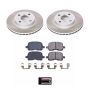PowerStop SC1152 Semi-Coated Rotor and Low-Dust Ceramic Brake Pad Kit