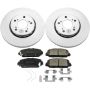 PowerStop CRK6955 Genuine Geomet Coated Rotor and Low-Dust Ceramic Brake Pad Kit