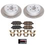 PowerStop SC9134 Semi-Coated Rotor and Low-Dust Ceramic Brake Pad Kit