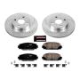 PowerStop K5863 Z23 Daily Driver Carbon-Fiber Ceramic Brake Pad and Drilled & Slotted Rotor Kit