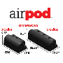 Ridetech 30314001 AirPod Cover for 3 gallon tank with RidePro E2, E3, X and E5.