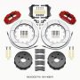 Wilwood 140-14066-R Narrow Superlite 4R Rear Kit 14.00in Red 2007-up Jeep JK w/Lines