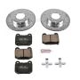 PowerStop K156 Z23 Daily Driver Carbon-Fiber Ceramic Brake Pad and Drilled & Slotted Rotor Kit