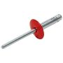 ALLSTAR PERFORMANCE ALL18062 Lg Hd Rivet 250Pk Red Flange Type Alum Mandrel