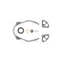 Cometic Gasket C5054 Cometic GM 1992-1994 Gen-2 Small Block V8 Timing Cover Gasket Kit - With Gen-1 Optispark Distributor
