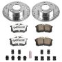 PowerStop K849-26 Z26 Street Performance Ceramic Brake Pad and Drilled & Slotted Rotor Kit