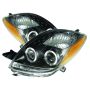 SPYDER 5012050 Projector Headlights - LED Halo - Black