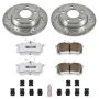 PowerStop K940-26 Z26 Street Performance Ceramic Brake Pad and Drilled & Slotted Rotor Kit