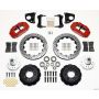 Wilwood 140-10815-DR Narrow Superlite 6R Front Hub Kit 12.88in Drilled Red 62-72 CDP B & E Body-Drum